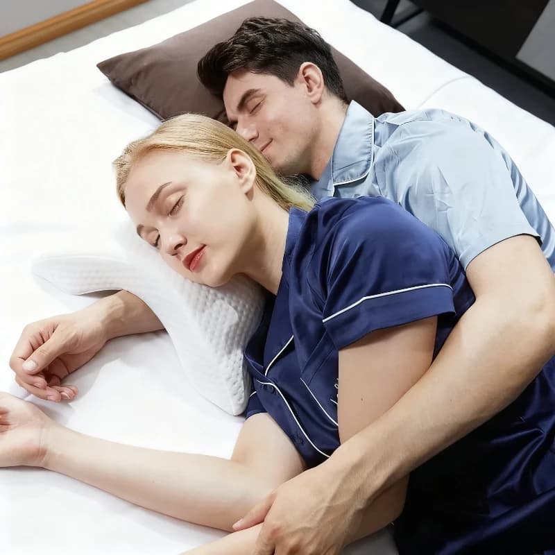 U-Shaped Curved Pillow for Sleep Memeory Foam Hand Pillow Hollow  Products Neck Pillow Travel Side Sleepers,Christmas gift