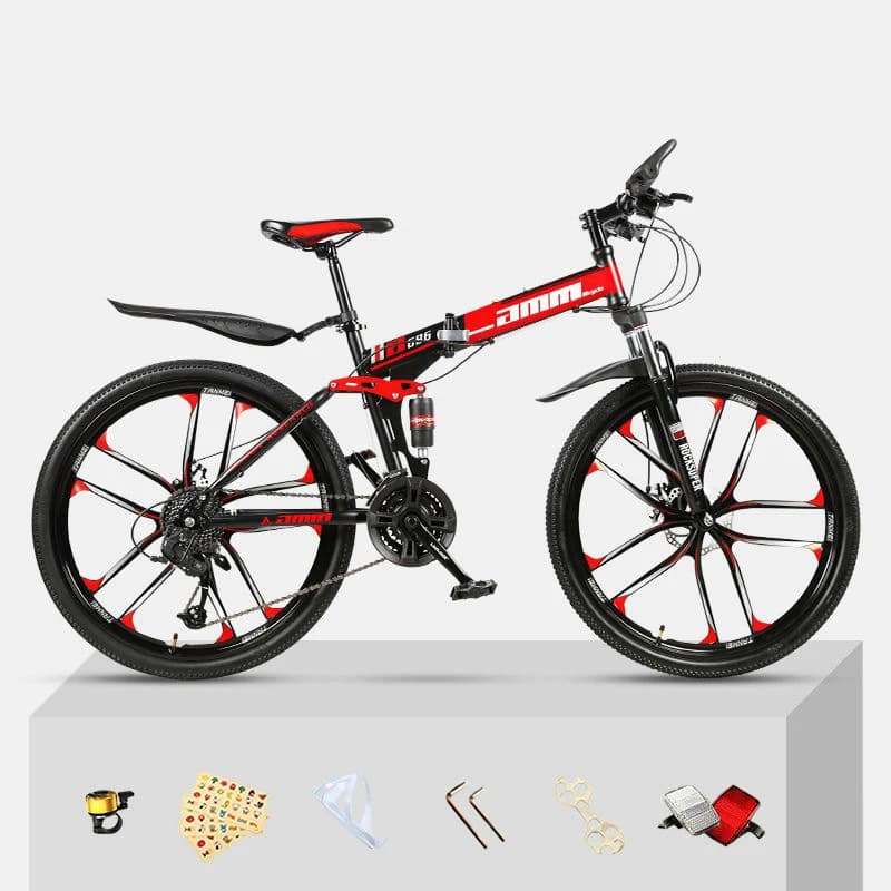 Steel 20 26 27.5-inch Inch 6 7 21 Speed Fast Endurance Distance Running Folded Bicycle Foldable Mountain Bike for Men and Women
